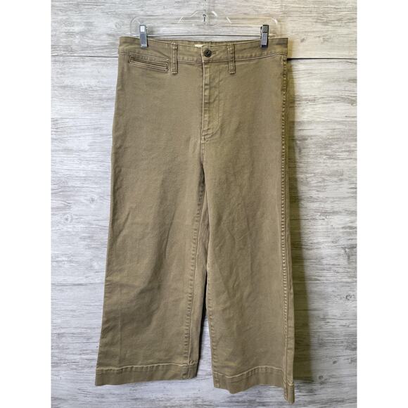 Madewell Wide Leg Pants in Tan - Picture 1 of 11